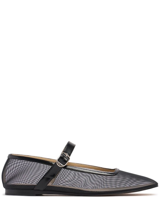 10mm Mary Jane mesh ballet flats