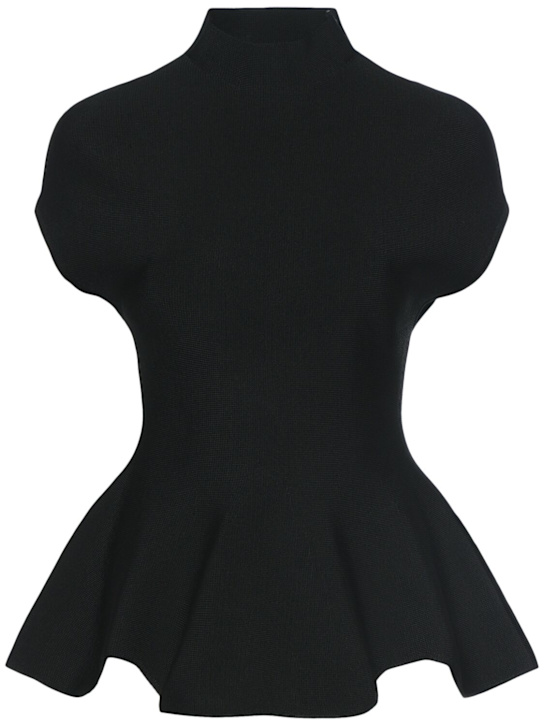 Khaite: Andra smooth viscose blend top - women_0 | Luisa Via Roma