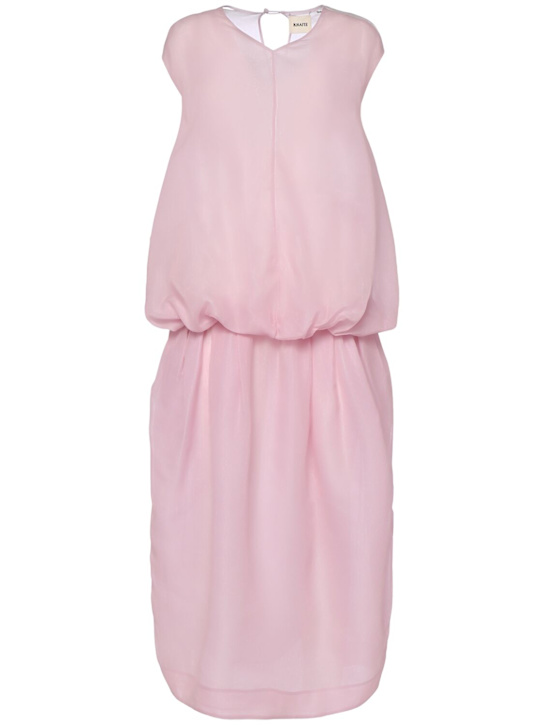 Khaite: Noah silk organza long dress - women_0 | Luisa Via Roma