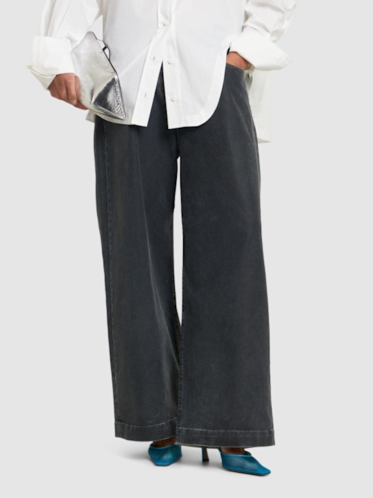 The Attico: 75mm Juno mesh mules - Light Blue - women_1 | Luisa Via Roma