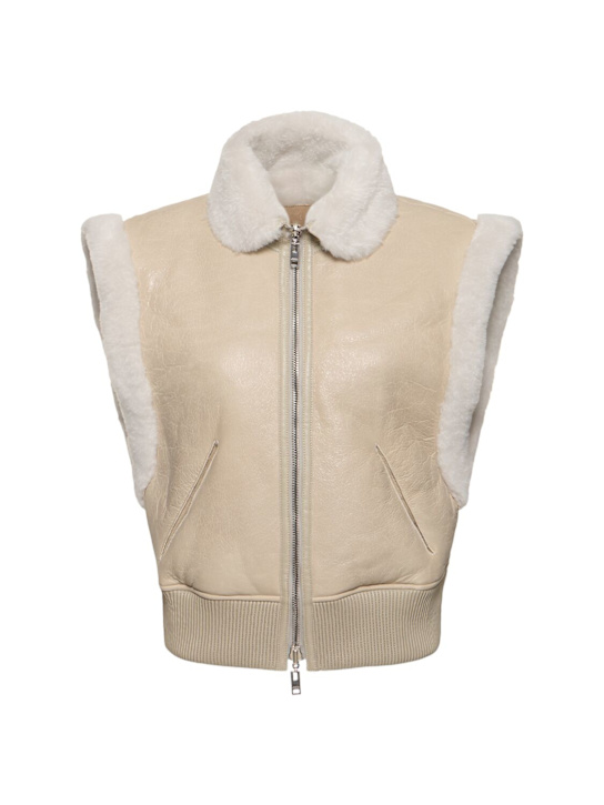 Isabel Marant: Edwina lamb shearling vest - women_0 | Luisa Via Roma