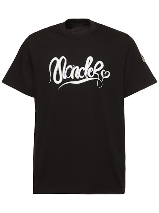 Moncler: CNY heavy cotton jersey t-shirt - men_0 | Luisa Via Roma