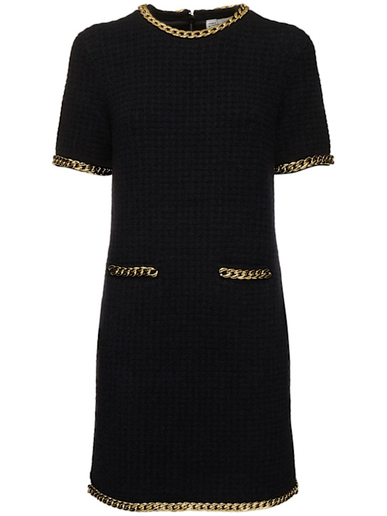 Tory Burch: Wool blend mini dress - women_0 | Luisa Via Roma