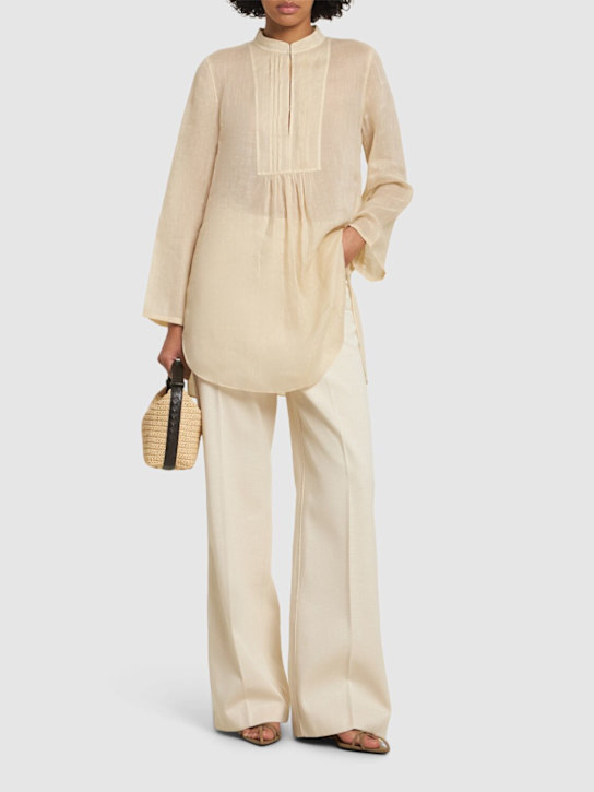Tory Burch: Beach shirt - Beige - women_1 | Luisa Via Roma