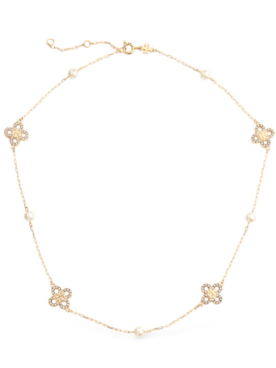 Tory Burch: Kira Clover collar necklace - women_0 | Luisa Via Roma