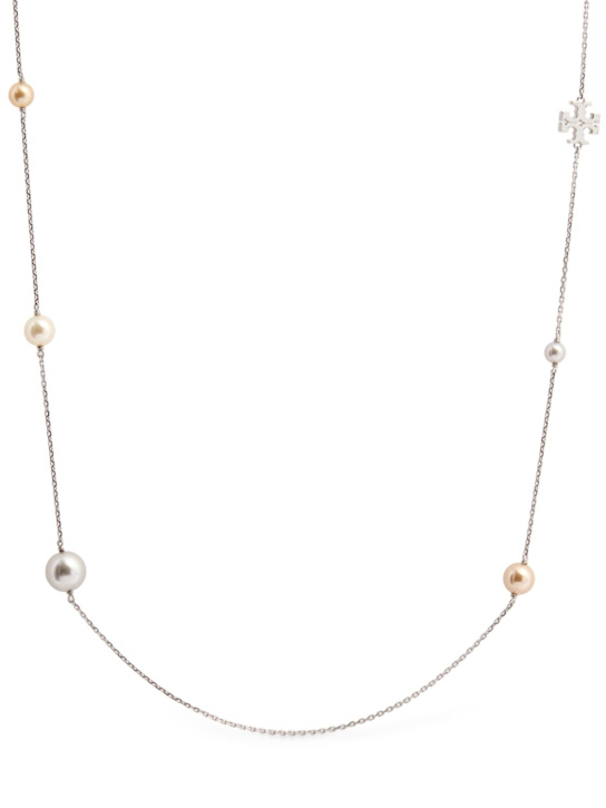 Tory Burch: Delicate Kira long necklace - women_0 | Luisa Via Roma