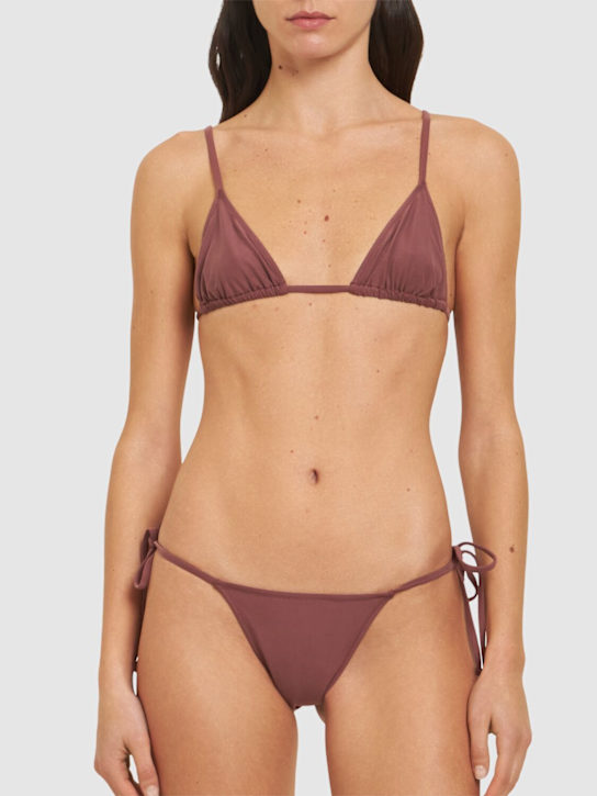 Tropic Of C: Equator triangle bikini top - Rust - women_1 | Luisa Via Roma