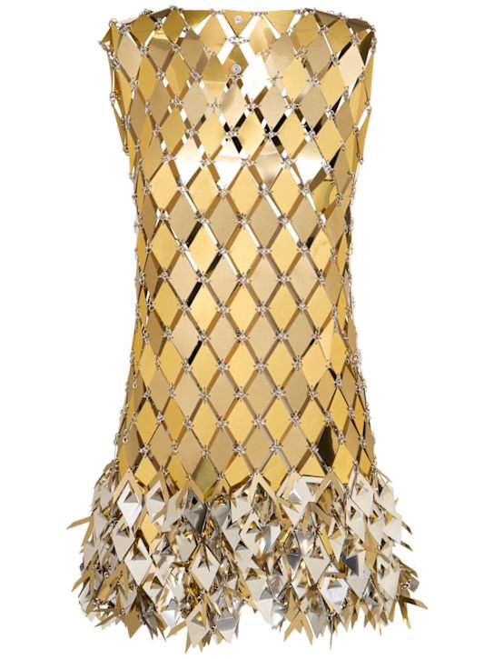 Rabanne: Embellished mini dress - women_0 | Luisa Via Roma