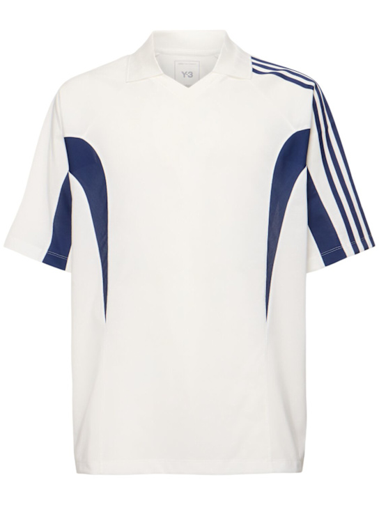 Y-3: T-shirt M 3S in techno jersey - men_0 | Luisa Via Roma
