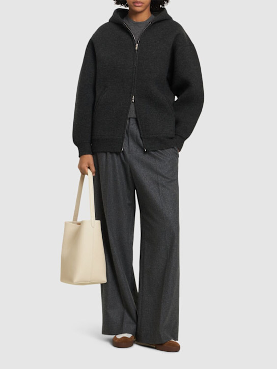 Isabel Marant: Lanny wool blend jacket w/hood - women_1 | Luisa Via Roma