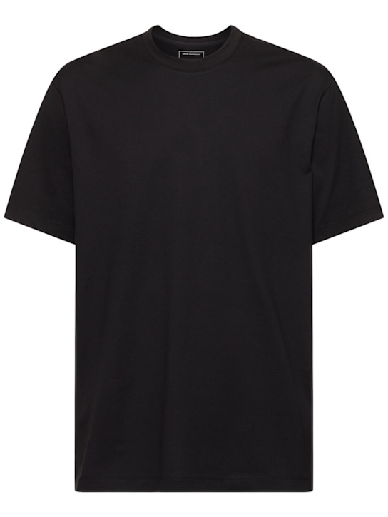 Y-3: GFX short sleeve cotton t-shirt - men_0 | Luisa Via Roma
