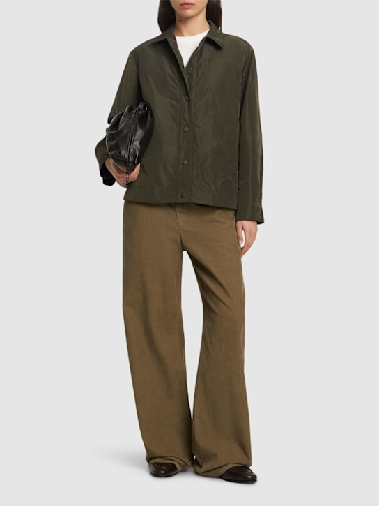 ASPESI: Jodie technical padded jacket - Military Green - women_1 | Luisa Via Roma