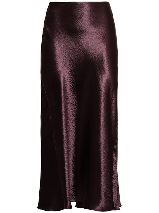 Tory Burch: Satin midi skirt - women_0 | Luisa Via Roma