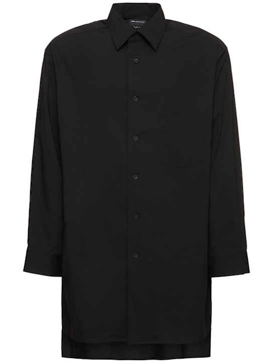 Y-3: GFX logo cotton blend shirt - men_0 | Luisa Via Roma