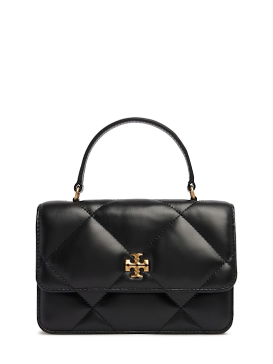 Tory Burch: Mini Kira Diamond quilted top handle bag - women_0 | Luisa Via Roma