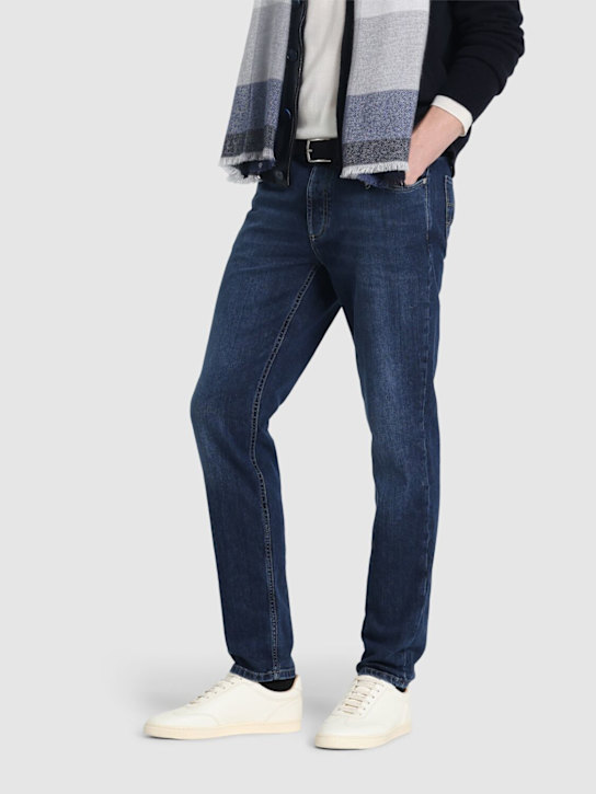 Brunello Cucinelli: Sneakers eleganti in pelle morbida - Panama - men_1 | Luisa Via Roma