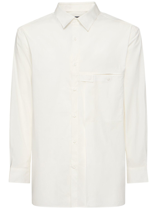 Y-3: Pleat pocket shirt - men_0 | Luisa Via Roma