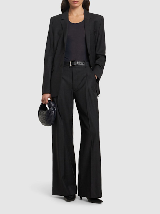 Isabel Marant: Romina wool wide pants - women_1 | Luisa Via Roma