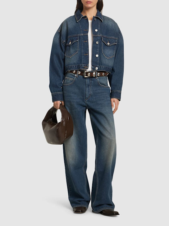 Isabel Marant: Tadia cotton denim jacket - women_1 | Luisa Via Roma