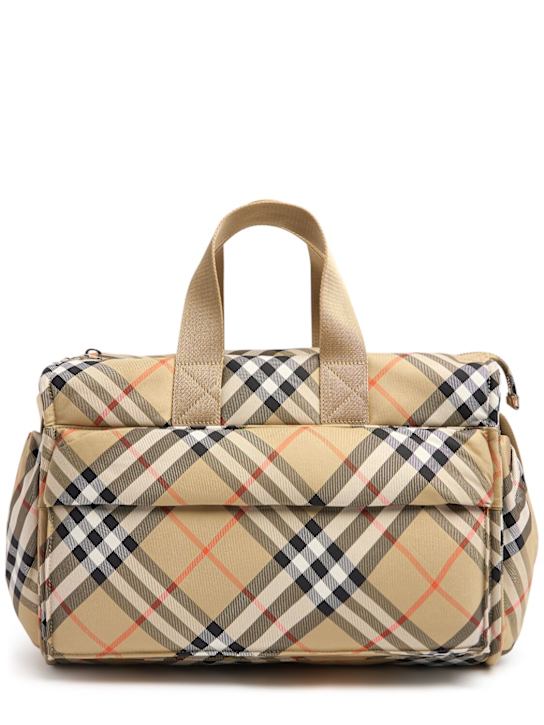 Burberry: Borsa pannolini stampa check - kids-girls_0 | Luisa Via Roma