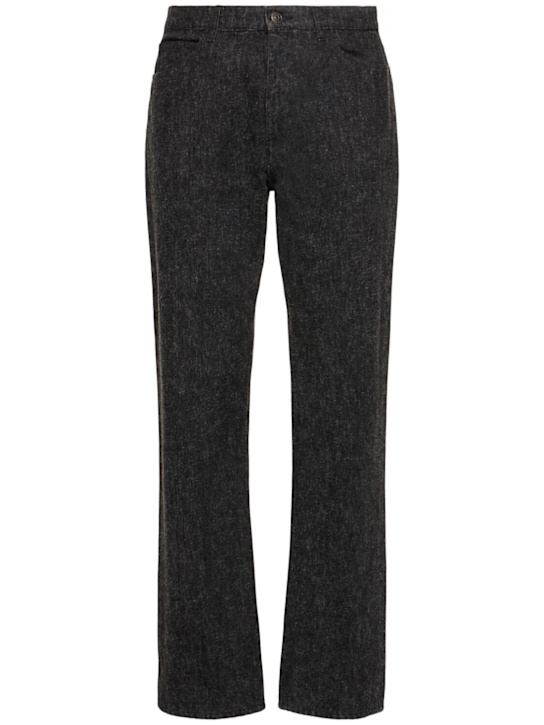 The Row: Fred cotton jeans - Black - men_0 | Luisa Via Roma