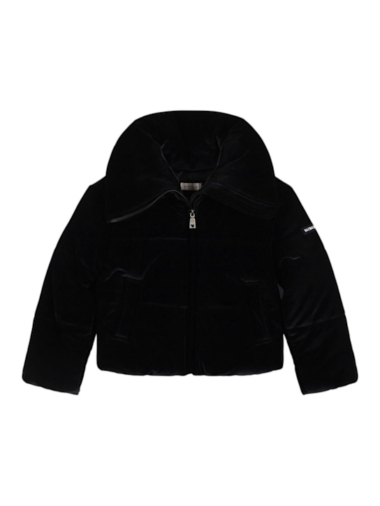 Monnalisa: Giacca piumino in misto poliestere - Nero - kids-girls_0 | Luisa Via Roma
