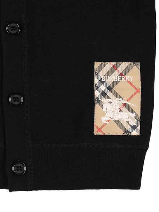 Burberry: Wool knit cardigan - kids-boys_1 | Luisa Via Roma