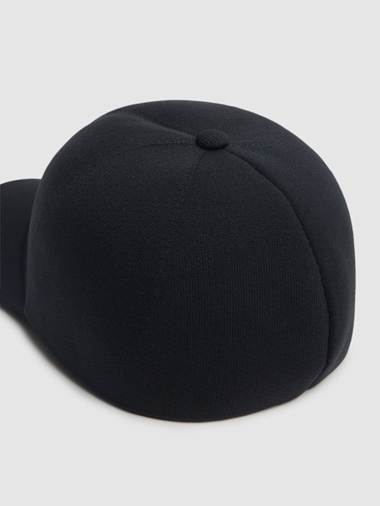 Moncler: CNY nylon baseball cap - Black - men_3 | Luisa Via Roma