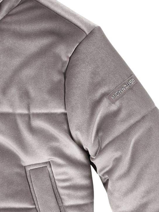 Monnalisa: Giacca piumino in misto poliestere - Grigio - kids-girls_1 | Luisa Via Roma