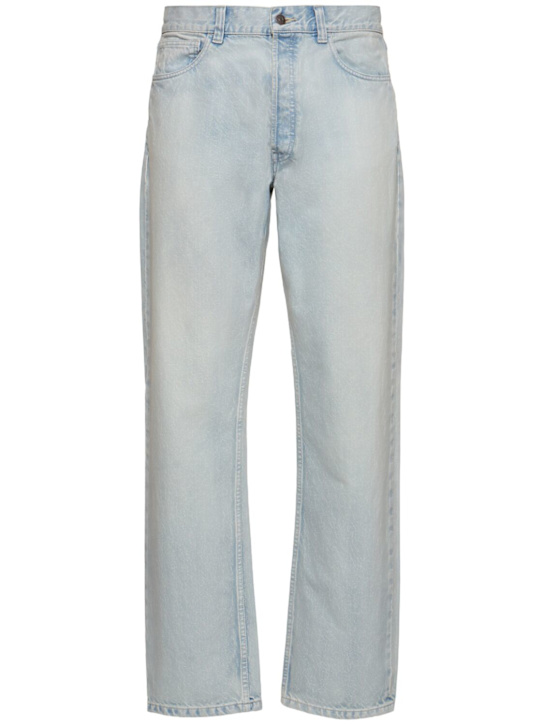The Row: Burt cotton denim jeans - Light Blue - men_0 | Luisa Via Roma