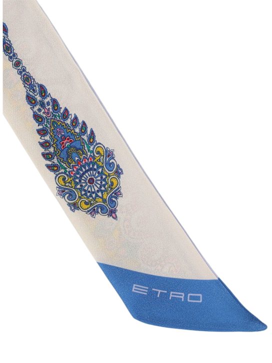 Etro: Paislina printed silk scarf - women_1 | Luisa Via Roma