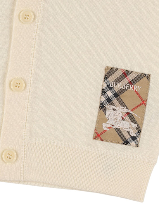 Burberry: Cardigan in maglia di lana - kids-girls_1 | Luisa Via Roma
