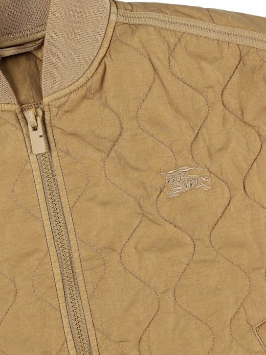 Burberry: Bomber in poly trapuntato - kids-boys_1 | Luisa Via Roma