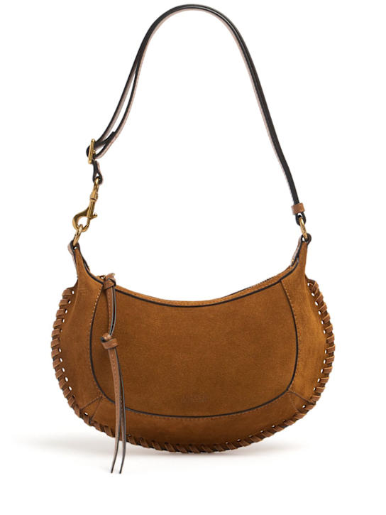 Isabel Marant: Oskan Moon suede shoulder bag - women_0 | Luisa Via Roma
