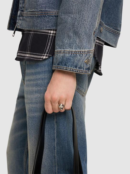 McQueen: Skull brass ring - Palladium - men_2 | Luisa Via Roma