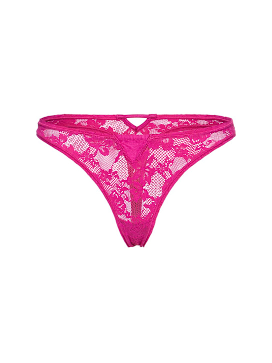 Le Stretch lace high rise thong - Thumbnail 1