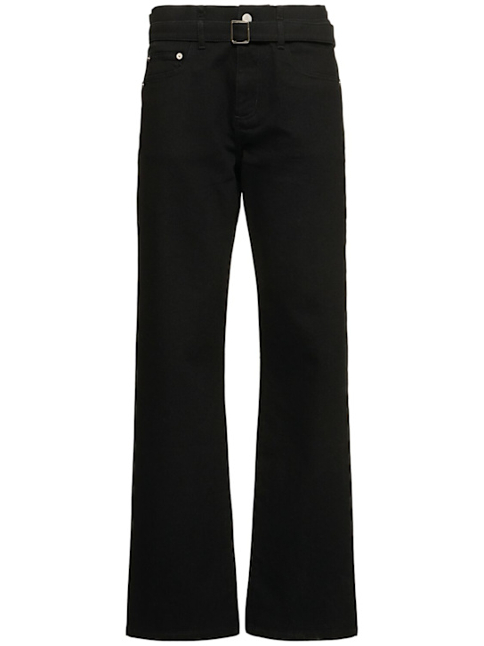 Proenza Schouler: Ellsworth straight denim high rise jeans - Black - women_0 | Luisa Via Roma