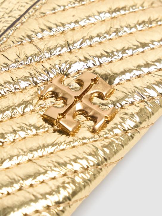 Tory Burch: Kira metallic moto quilt card case - women_1 | Luisa Via Roma