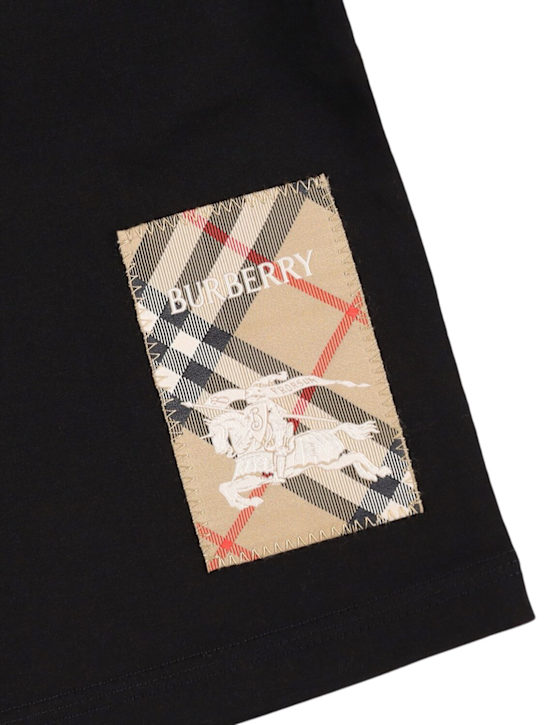 Burberry: T-Shirt aus Baumwolljersey - kids-boys_1 | Luisa Via Roma