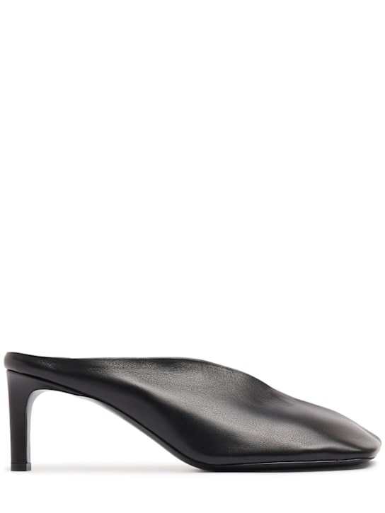 Jil Sander: 65mm Folded leather mules - women_0 | Luisa Via Roma