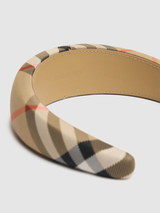 Burberry: Cerchietto stampa check - kids-girls_1 | Luisa Via Roma