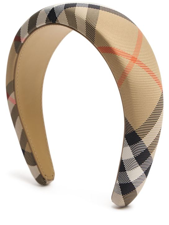 Burberry: Cerchietto stampa check - kids-girls_0 | Luisa Via Roma