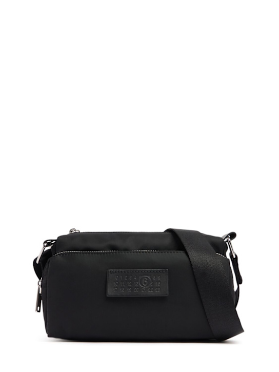 MM6 Maison Margiela: MM6 Nylon crossbody bag - men_0 | Luisa Via Roma