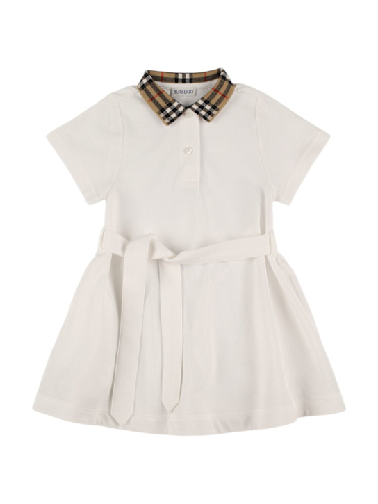 Burberry: Vestito in cotone - kids-girls_0 | Luisa Via Roma