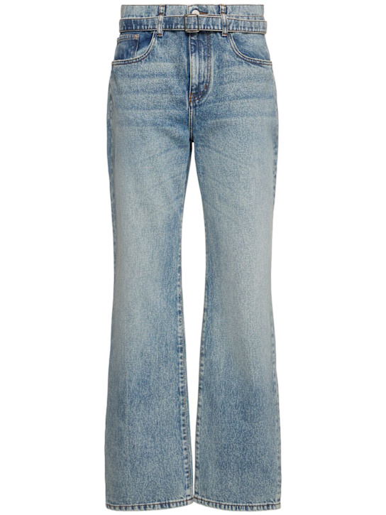 Proenza Schouler: Ellsworth denim wide jeans - Blue - women_0 | Luisa Via Roma