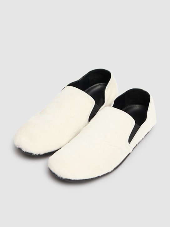 The Row: Mocassini slip-on Vincit in cavallino 10mm - Bianco - women_2 | Luisa Via Roma
