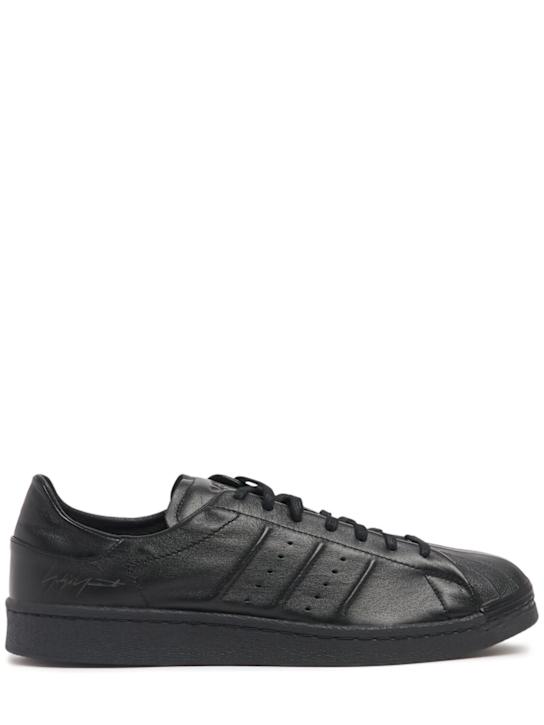 Y-3: Superstar sneakers - Black - men_0 | Luisa Via Roma