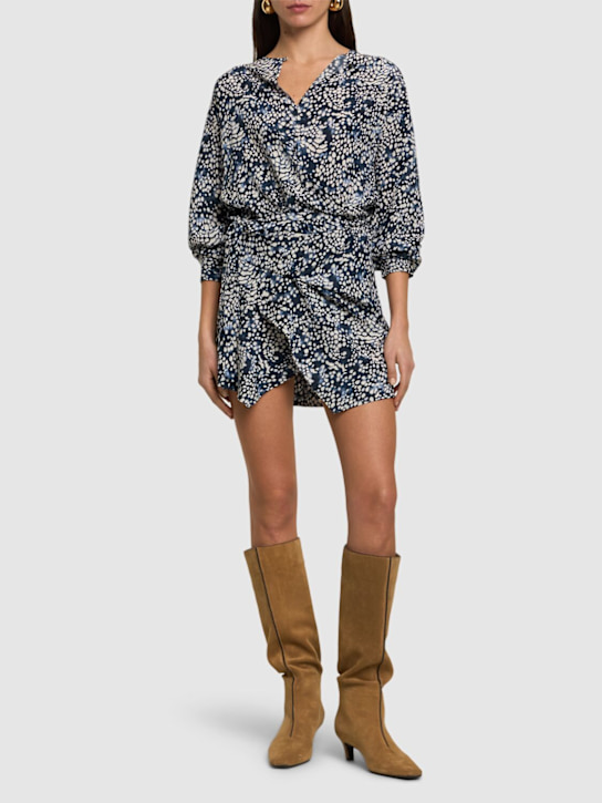 Habla printed stretch silk mini dress - Thumbnail 2