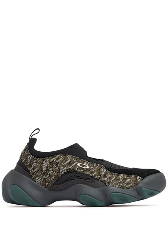 Oakley Factory Team: Flesh jacquard sneakers - Green/Black - men_0 | Luisa Via Roma