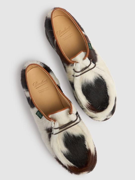 Paraboot: Michael hairy lace-up shoes - men_4 | Luisa Via Roma